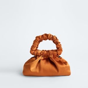 Zara Satin Mini Clutch Purse